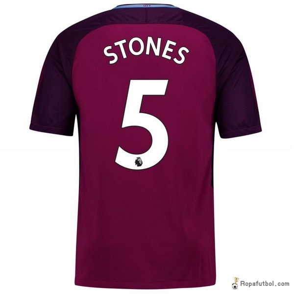 Camiseta Manchester City Replica Segunda Ropa Stones 2017/18